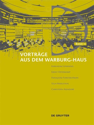 cover image of Vorträge aus dem Warburg-Haus